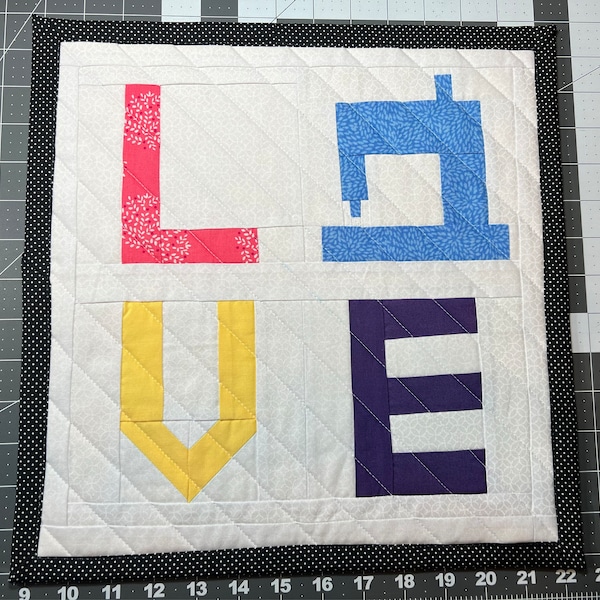 Sew in Love PDF Mini Quilt Pattern - Etsy