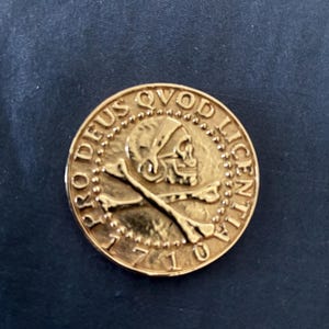 Uncharted Inspired Pirate Coin: Brass or Sterling Silver Replica