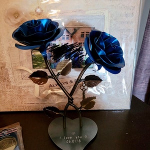 Melrose International Copper Framed Floral Artwork 7.5