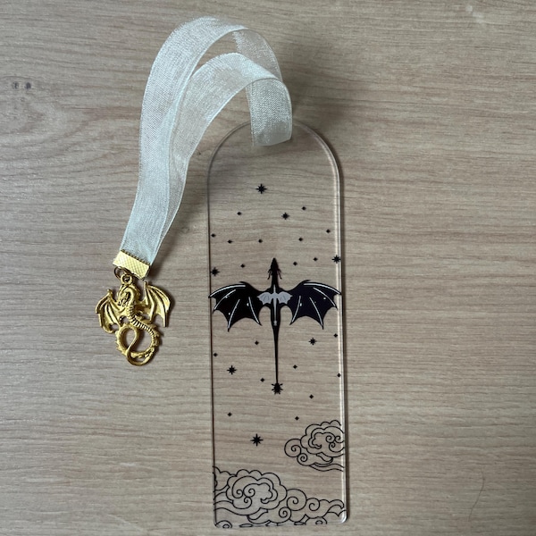Signet Bookmarks Fourth Wing Acrylic Bookmark With Signet - Etsy