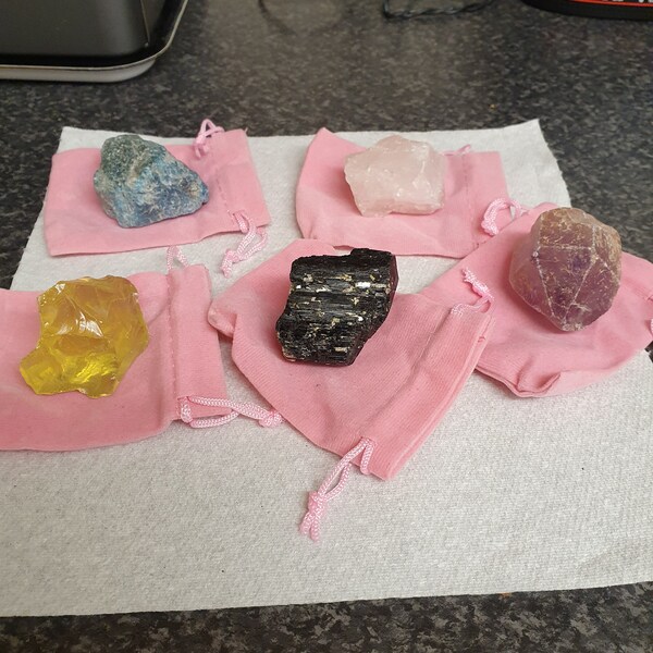Healing Crystals and Stones Raw Set Large - Etsy