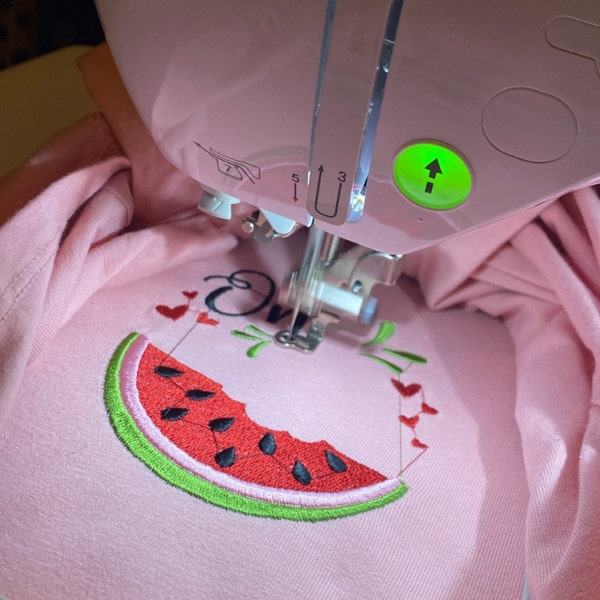 One in a Melon Embroidery Design, Watermelon Embroidery File, Summer ...
