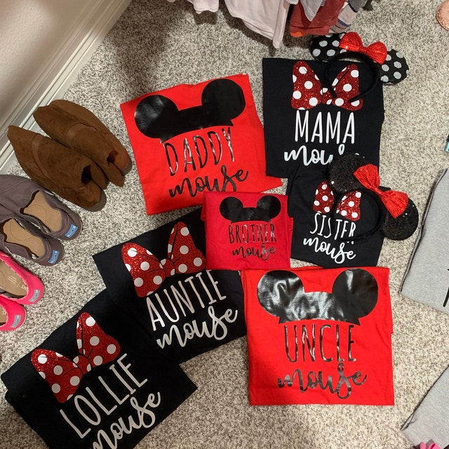 Mickey and Minnie Family Svg, Mama Mouse Minnie Mouse Svg, Family
