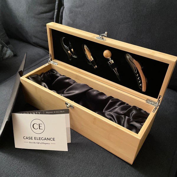 Personalized Wine Gift Box Set by Case Elegance - Etsy