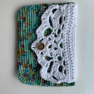 CROCHET PATTERN Button Pouch Crochet Purse Button Bag Easy Crochet