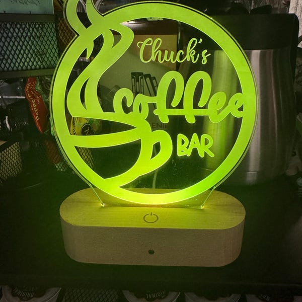 Personalized Teacher Night Light - Custom LED Lamp for Educators ...