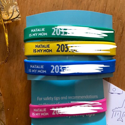 Child ID Bracelet Custom Engraved Silicone Identity Wristband Child ...