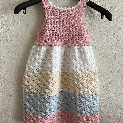 Crochet Dress PATTERN Silver Dress sizes From 0 6m up to 7 8 Years