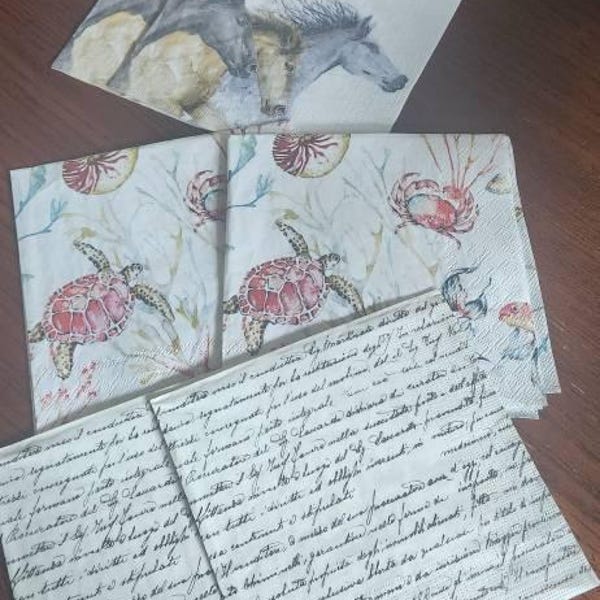 Decoupage Napkins Of Girl’s Dream Ride | Bird Horse In The Wonderful - Foto 10