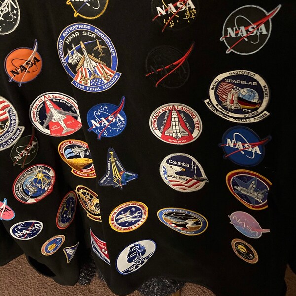 NASA USA Space Shuttle Embroidered Iron on Patch Sew on Badge Applique ...
