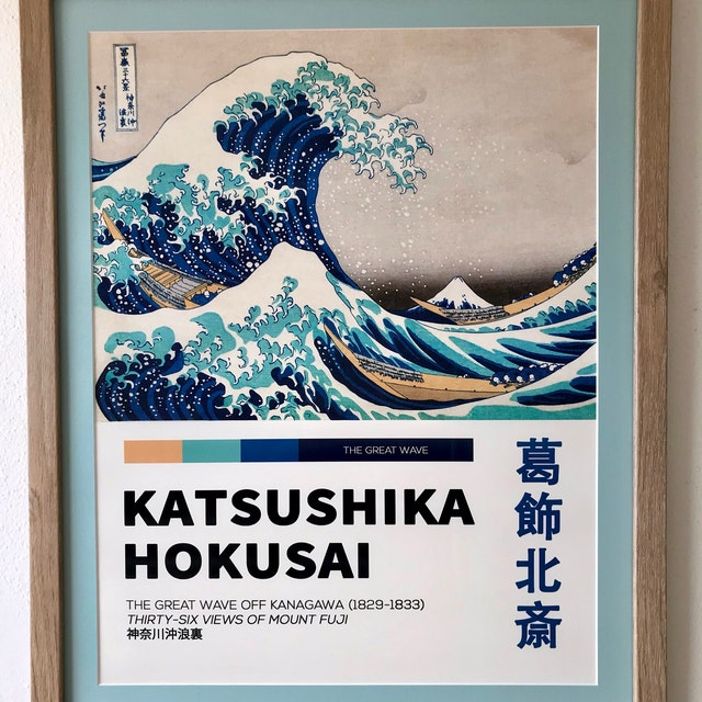 The Great Wave off Kanagawa Poster, Japan Print, Katsushika