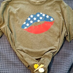 America American Kiss American Flag American Svg Red White Blue