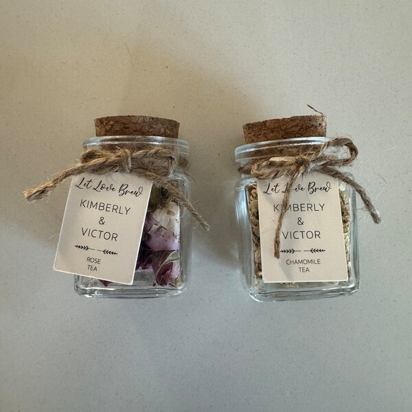 Wedding Tea Favors for Guests, Bulk Gifts, Rustic Wedding Favor ...