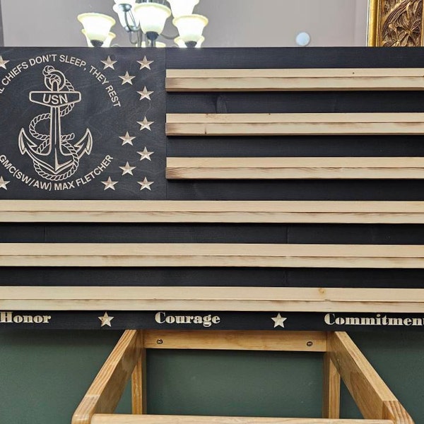 Black and White Stained Military Challenge Coin Display Rack US Wood ...