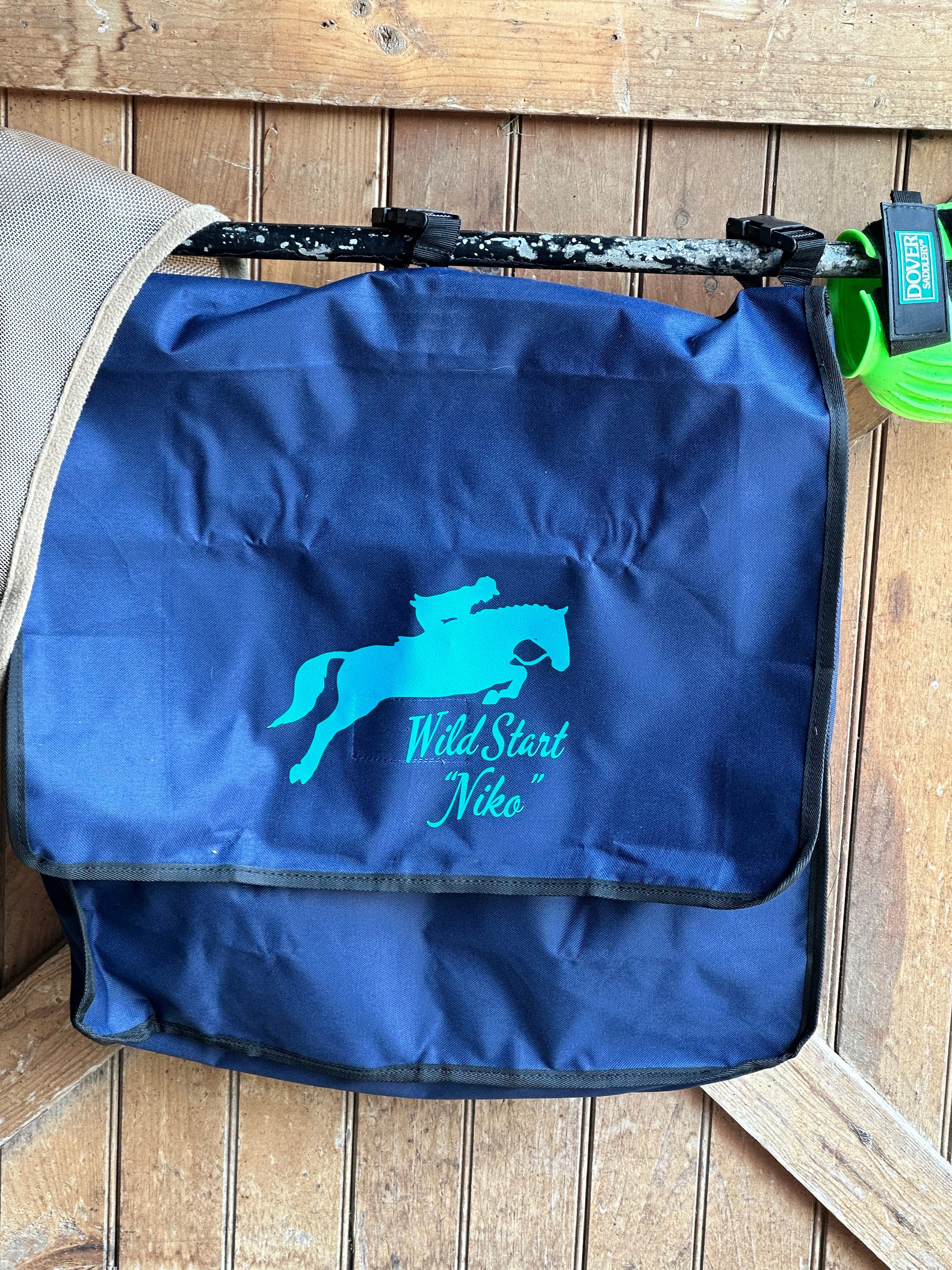 Personalized Horse Blanket Bag, Personalized Horse Supply, Horse Grooming Bag, Custom Horse Tote, Horse First Aid, Hanging Stall Storage Bag