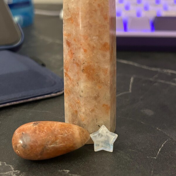 Remix: Peach Moonstone Bracelet