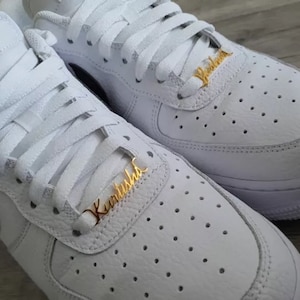 Custom Name Lace Locks, 18K Gold Dubraes, Personalized Shoelace Locks, Customizable Shoe Locks, Custom Shoe Charm, Customized Shoe Buckles