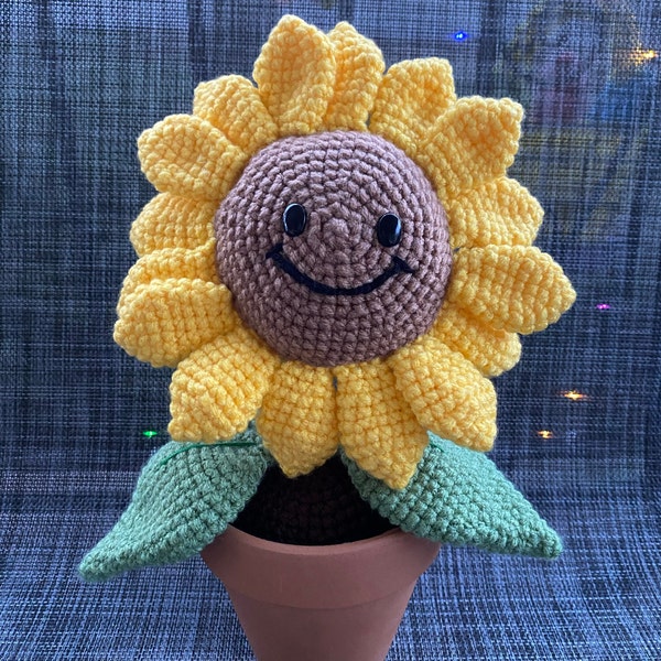 Happy Sunflower Amigurumi Plush Toy Flower Amigurumi Happy Sunflower ...