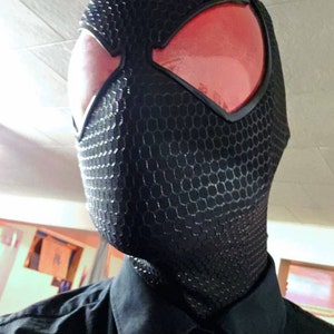 Customized Black Scarlet Spider Mask, Spiderman Cosplay Mask
