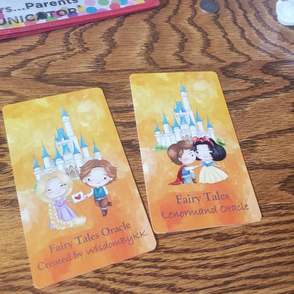 Fairy Tales Lenormand Oracle Deck. Princess and Prince Cards - Etsy