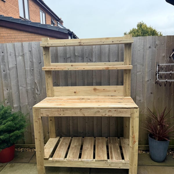 DIY Potting Bench Plans PDF: Modern Garden Workbench Build Guide - Etsy