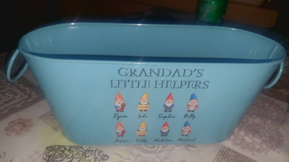 Fathers Day Gift, Fathers Day Gift For Grandad, Gift for Grandad, Personalised Plant Pot, Grandads Garden, Planter Box, Metal Planter,