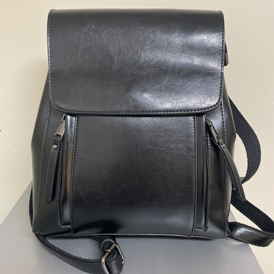 Genuine Leather Backpack Convertible Shoulder Bag Womens - Etsy