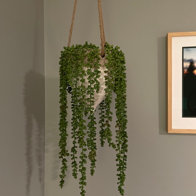 4pcs Artificial Plant Succulent Fake Hanging Plants Large Fake String Of Pearls  Faux Plant For Wall Home Garden Decor 조화 - AliExpress