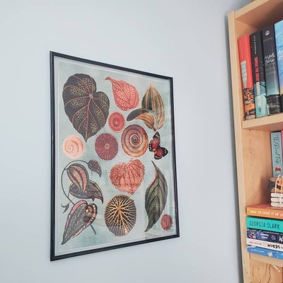 Black and Off-white Aspen Leaf Print Inspired by Nature - Etsy