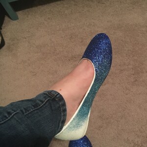dark gray sparkly heels