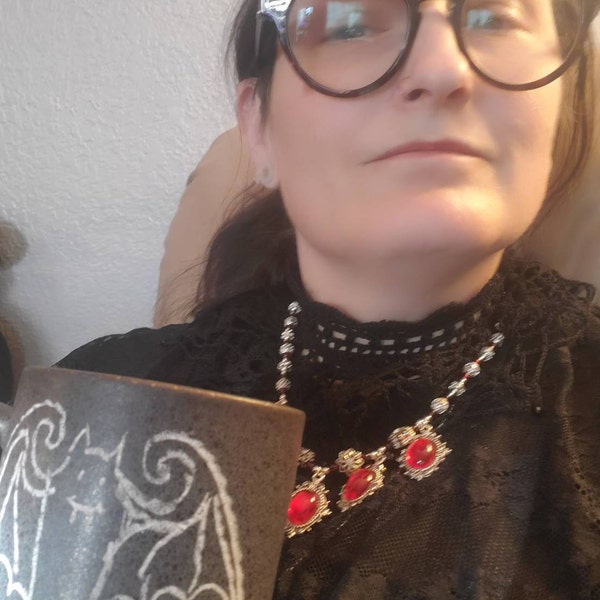 Gothic Lace Crochet Choker | Victorian Lace Crochet Collar With Black ...