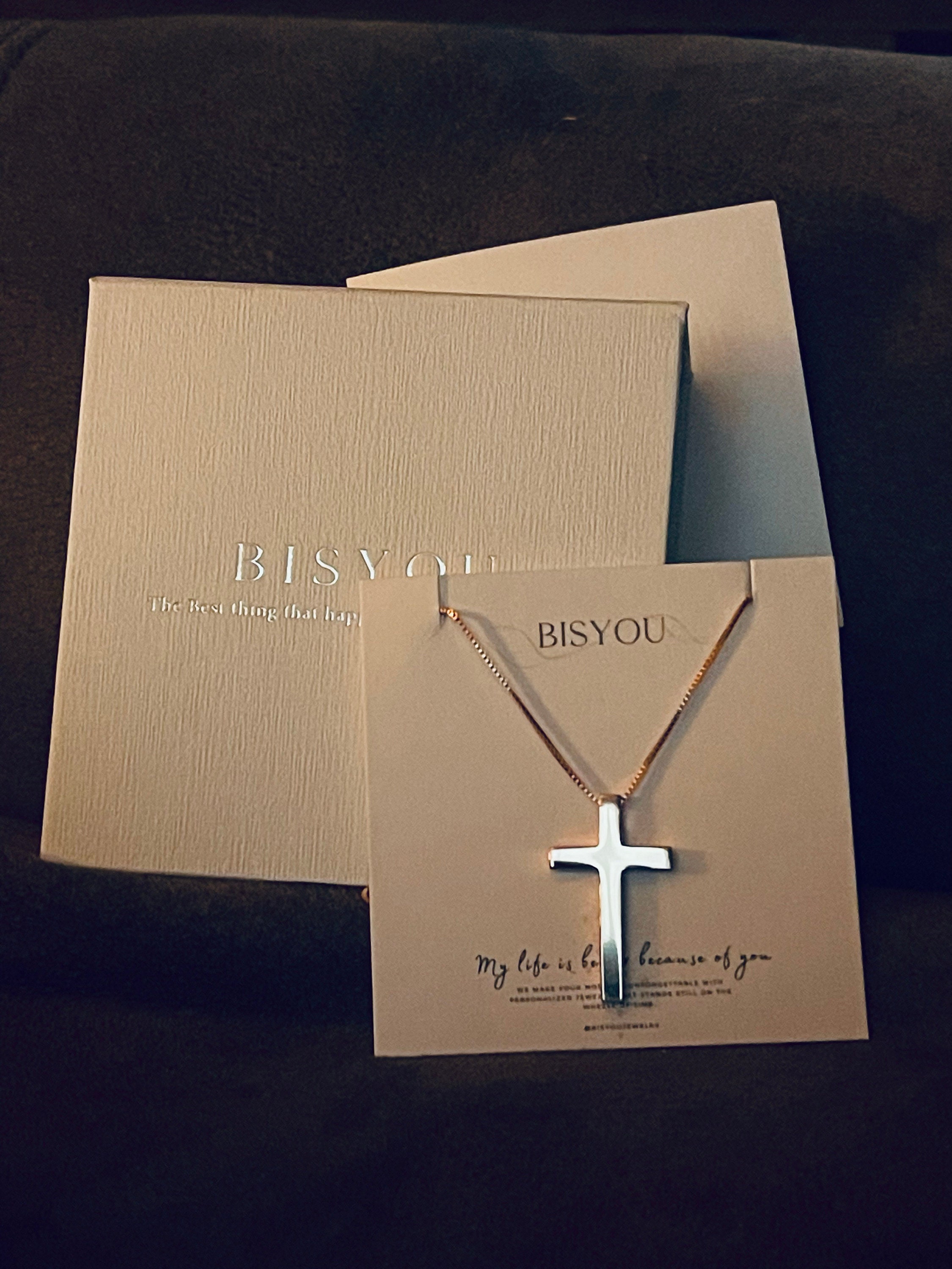 Personalized Cross Necklace in Gold / Silver / Rose Gold, Custom Bible Verse and Name Engraving, Religious Jewelry Gift for her