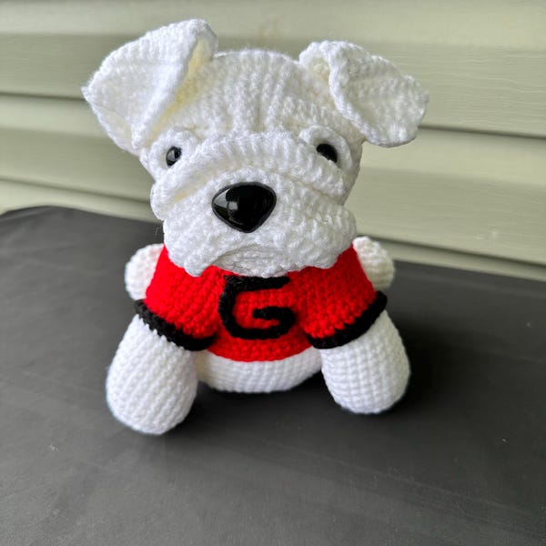English Bulldog Crochet Pattern Bulldog Dog Amigurumi Pattern Crochet