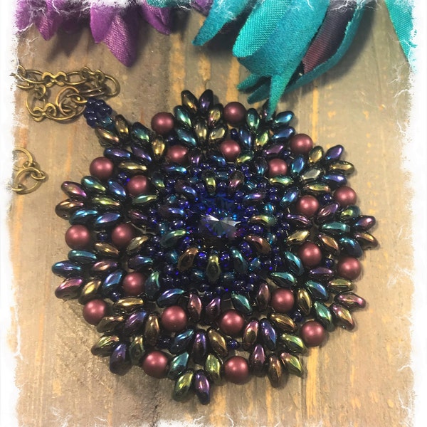 Pattern Earring Beaded Superduo Tutorial Daisy Etsy