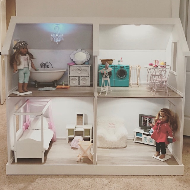 Doll House Plans for American Girl or 18 Inch Dolls 5 Room NOT ACTUAL HOUSE  
