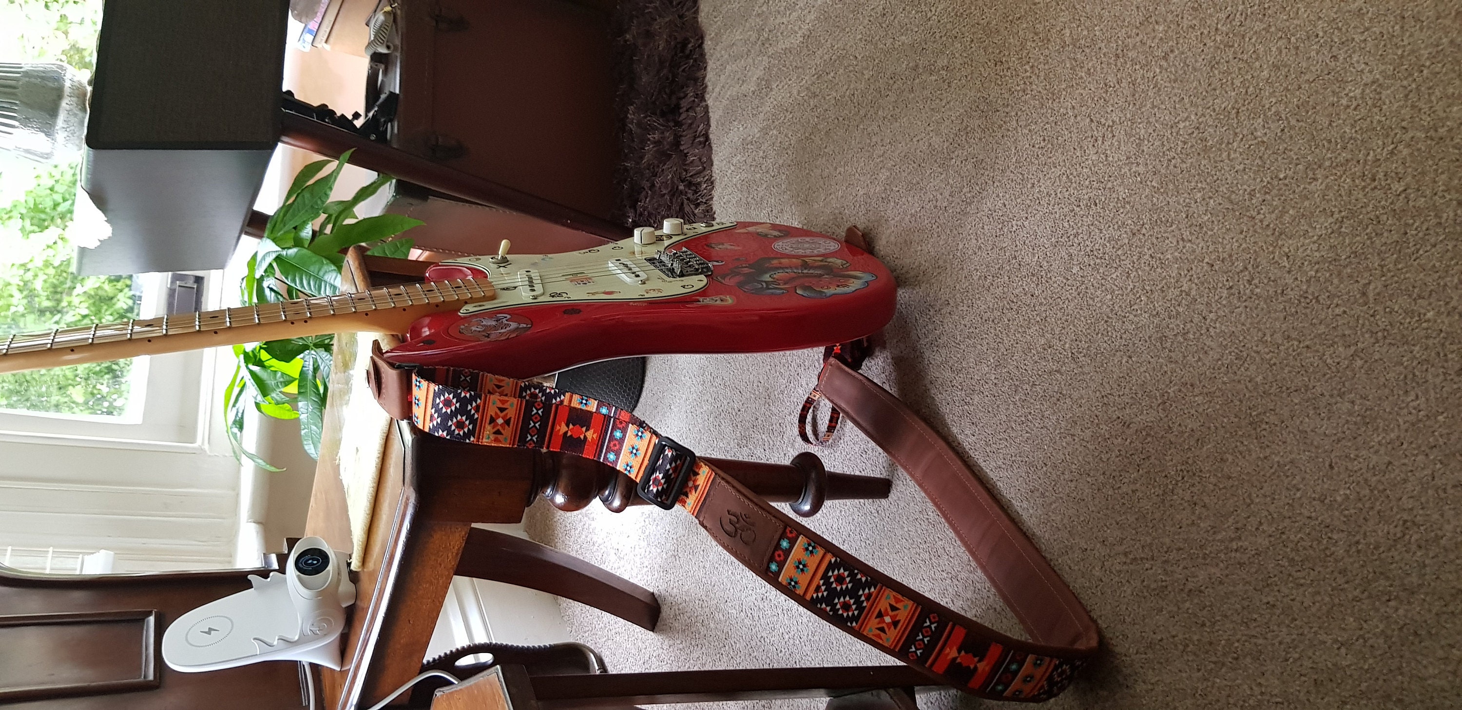 Engraved Leather Guitar Strap, Custom Guitar Strap Acoustic, Crossbody Guitar Strap, Gifts for Guitar Player, Personalized Straps for Guitar