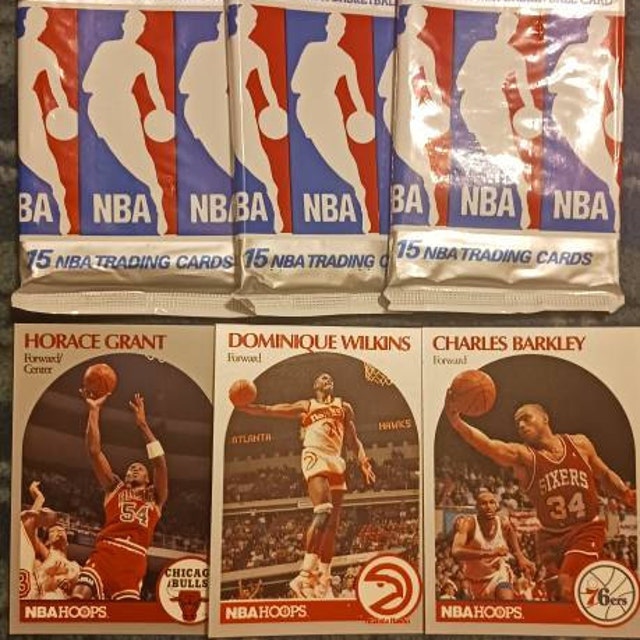 NBA Hoops 1990-91 Series 1 Basketball Cards Factory Sealed - 1