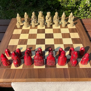 Personalized Chess Set with Historical Isle of Lewis Reproduction Game –  Mantra Immortal: Immortalize Your Gifts!