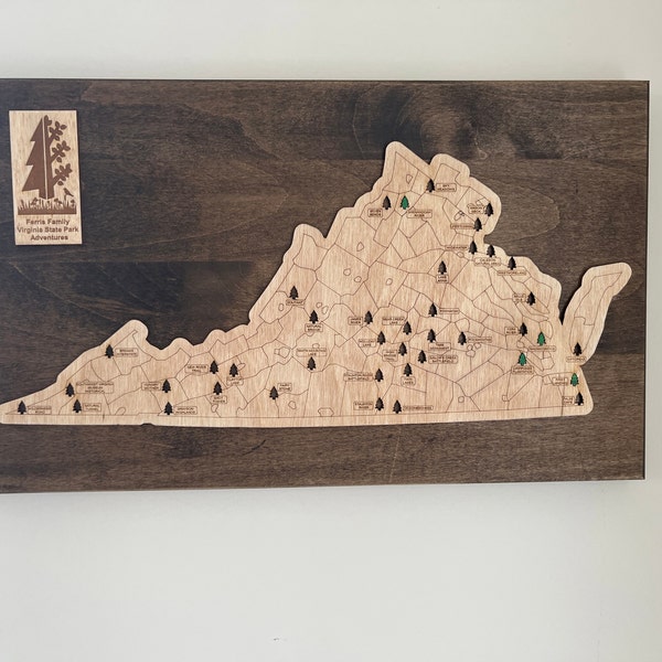 State Scape Tracking Customizable State Park Tracking Map - Etsy