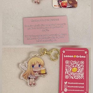 クリムヴェール - クリアアクリルチャーム - Etsy 日本