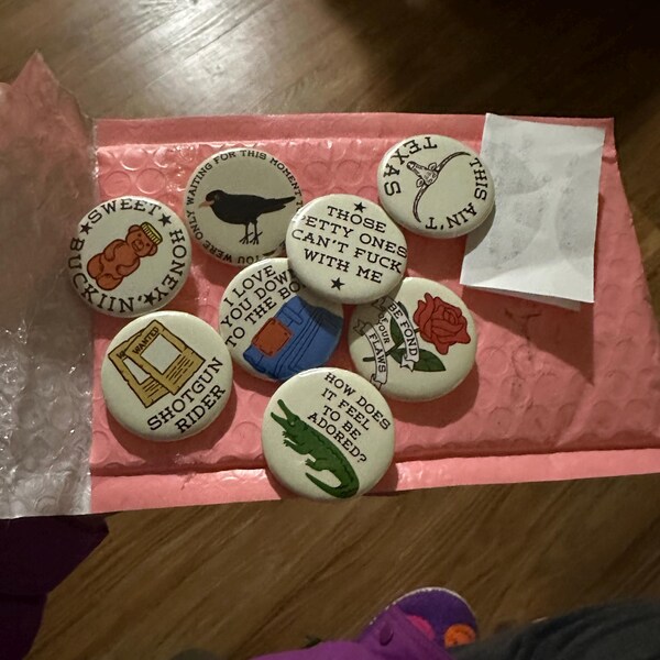 Cowboy Renaissance Buttons - Set of 8 Pins - Etsy