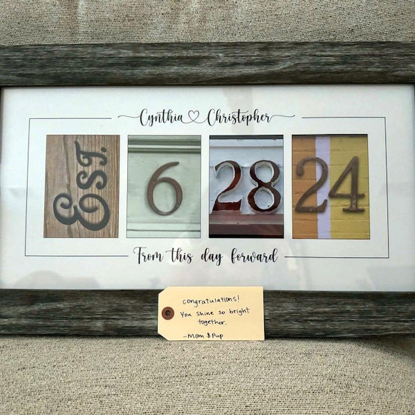 Personalized Wedding Gift for Couple, Unique Wedding Gift for Couple ...