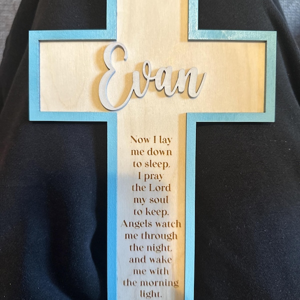 Personalized Memorial Wooden Cross | Custom Remembrance Gift | in