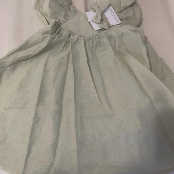 Babyhug Cotton Knit Sleeveless Strawberry Printed Jumpsuit with Bow Applique - Limegreen main image 1
