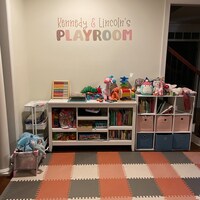 Playroom Vinyl Decal With Personalized Names Children Bedroom Wall ...
