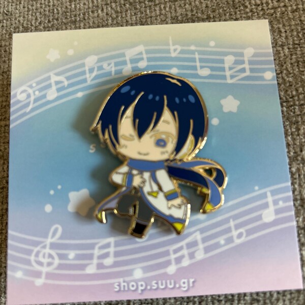 Virtual Vocalist Kaito Hard Enamel Pin - Etsy