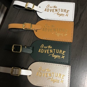 Luggage Tags Wedding Favors And So the Adventure Begins | Etsy