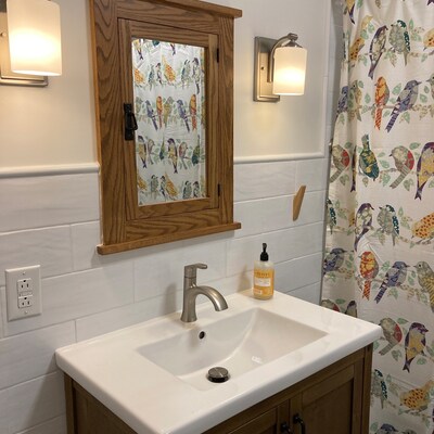 Solid Oak Mission Recessed Medicine Cabinet / Solid Wood & Handmade - Etsy