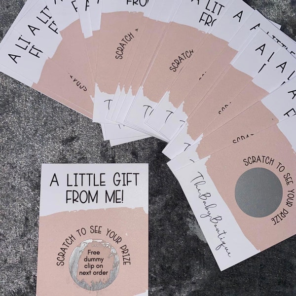 Scratch Cards Fully Custom & Can Be Personalised With Logo, Social ...