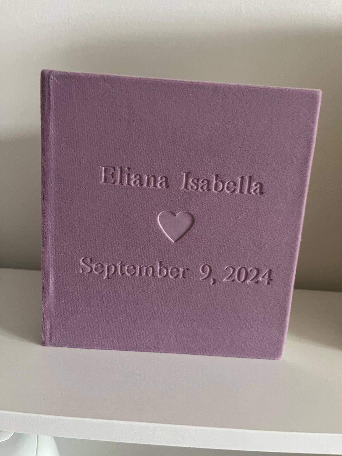 Personalized Photo Album with Pockets,Baby Album,Anniversary Ablum,First Year Gift